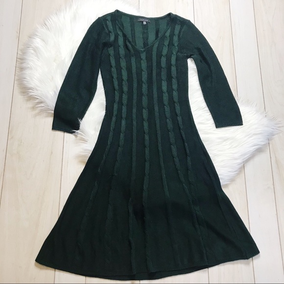 nine west cable knit sweater dress